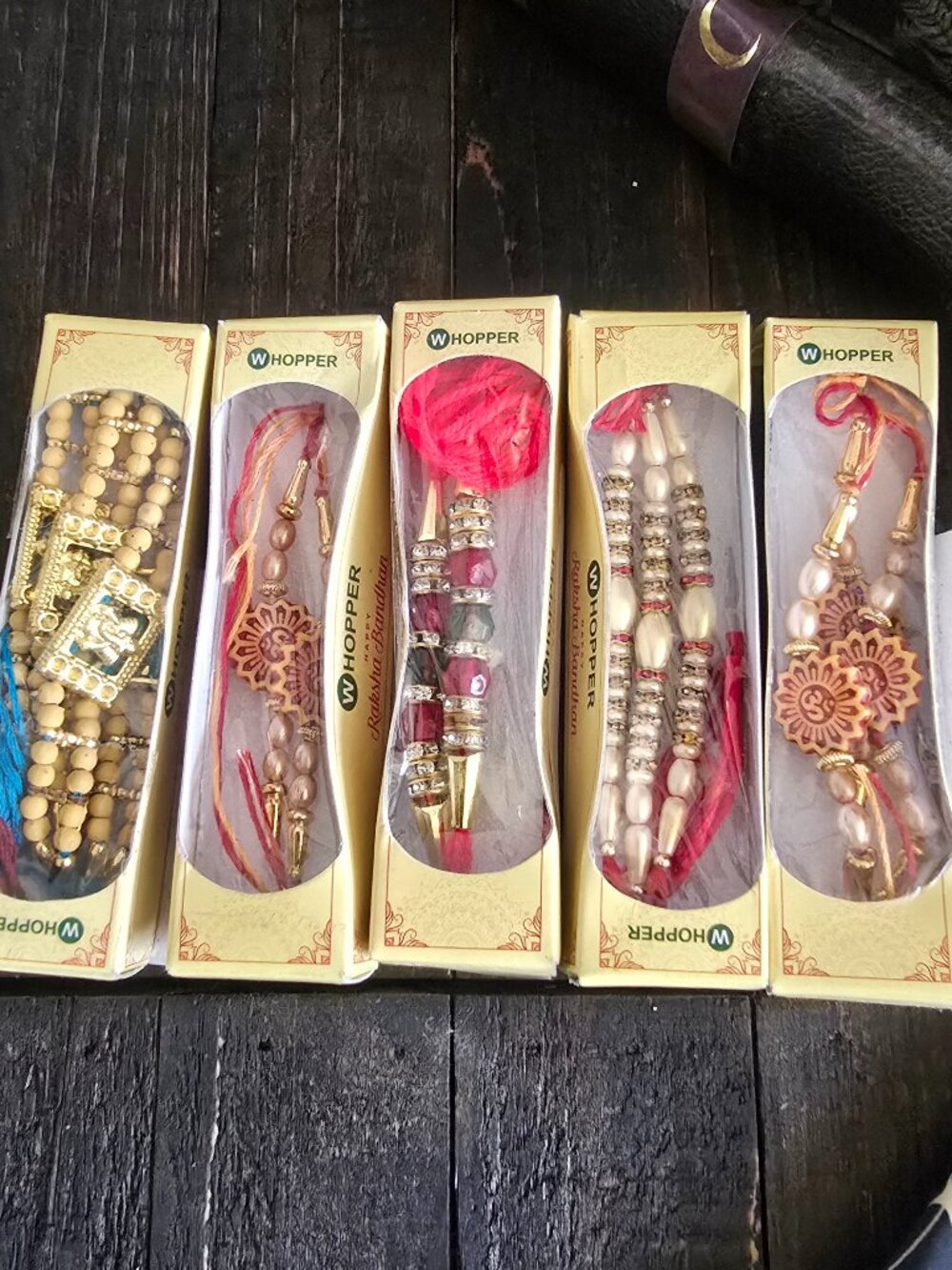Set of 5 Rakhi Threads -  Whopper brand Rakhi thread - Raksha Bandhan - ceremony
